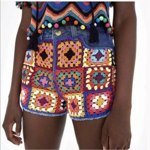 NWT- Farm Rio Brazilian Boho Festival Jean shorts